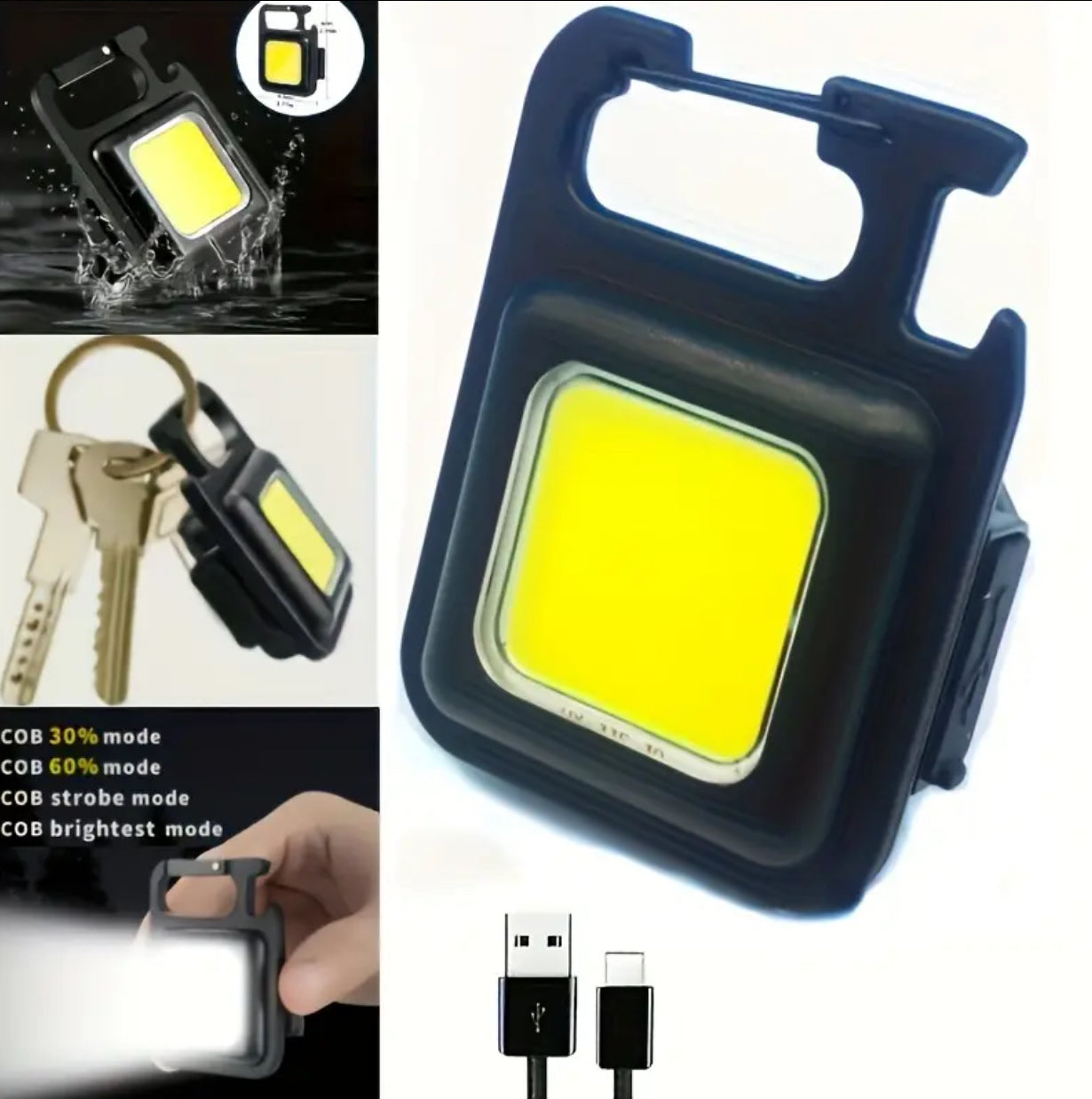 SCHLÜSSELANHÄNGER ARBEITSLAMPE 800LM