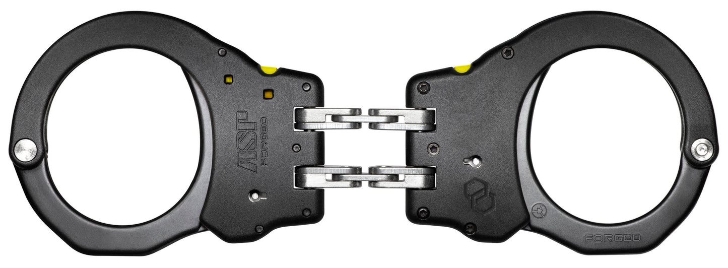 ASP HANDSCHELLE ULTRA PLUS CUFF MIT GELENK AUS ALUMINIUM, SCHWARZ