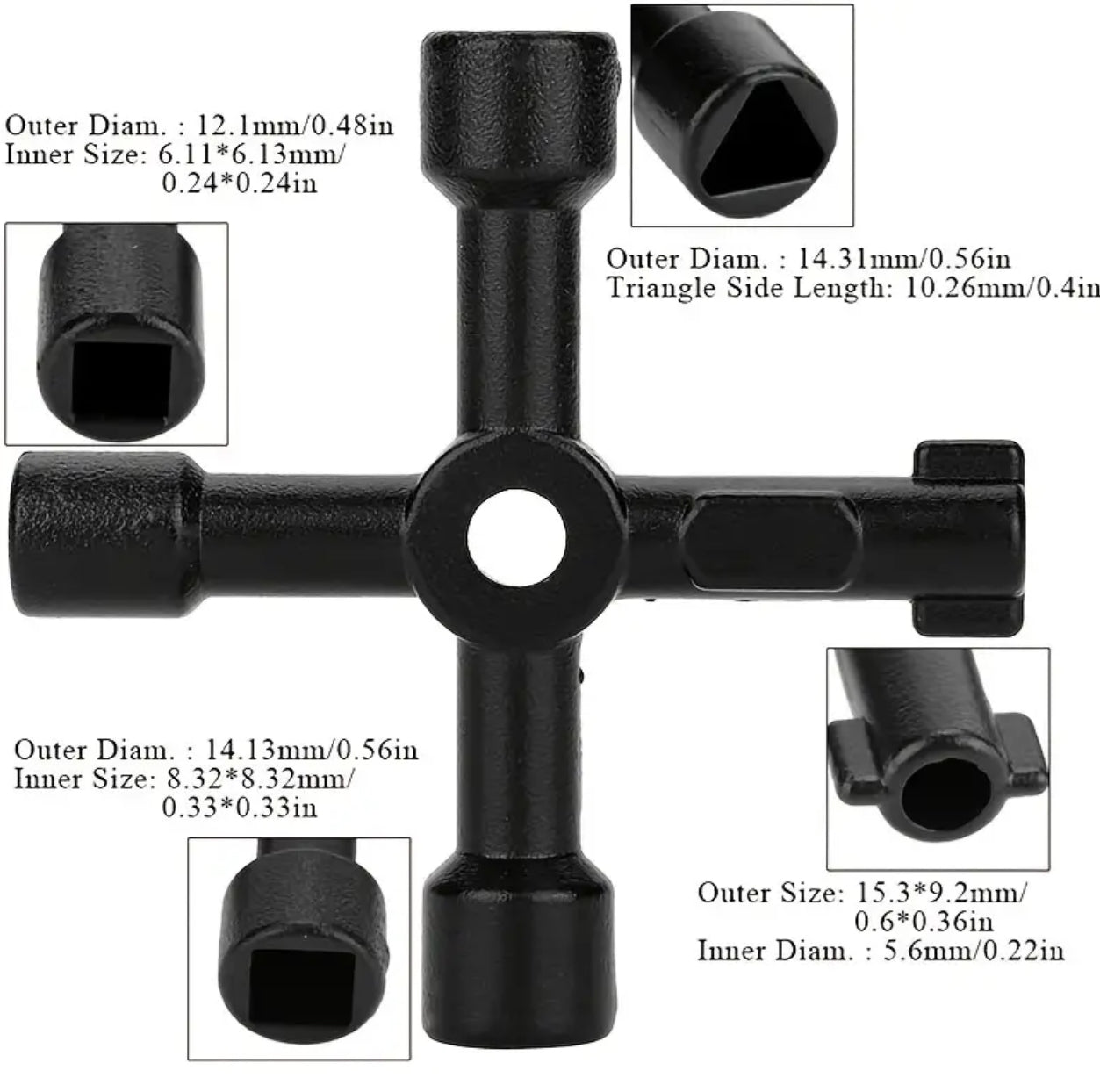 SERVICE MULTIFUNCTION 4-WAY KEY
