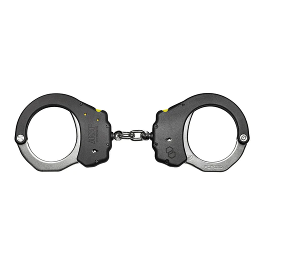 ASP HANDSCHELLE ULTRA PLUS CUFF MIT KETTE AUS STAHL, SCHWARZ