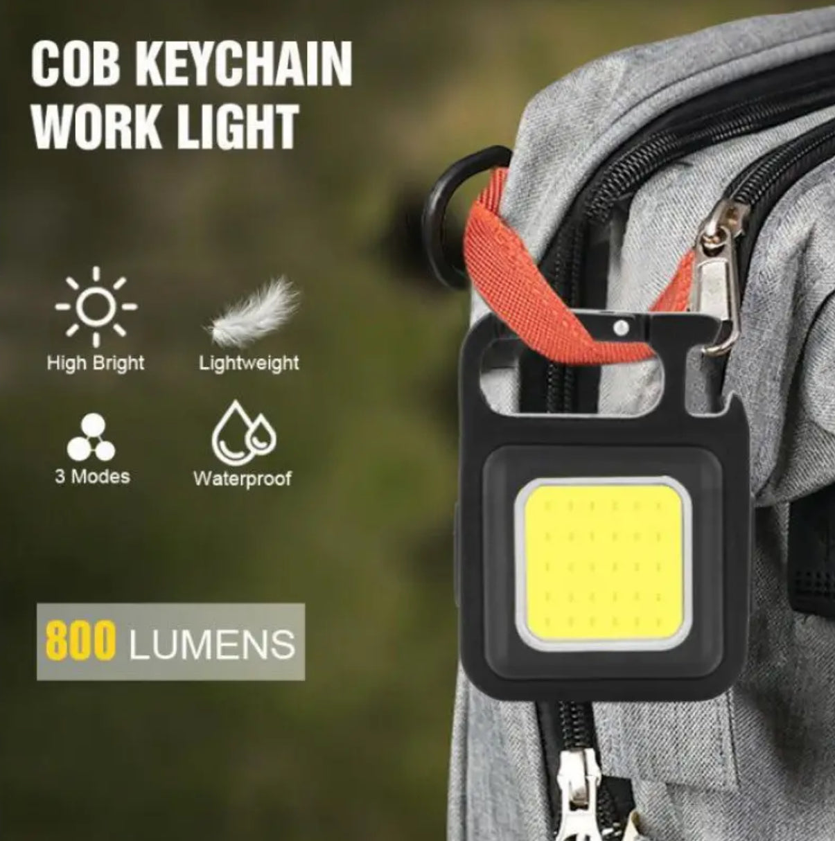 SCHLÜSSELANHÄNGER ARBEITSLAMPE 800LM