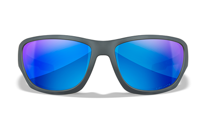 WILEY X SCHUTZBRILLE CLIMB MATTE GREY - CAPTIVATE BLUE MIRROR