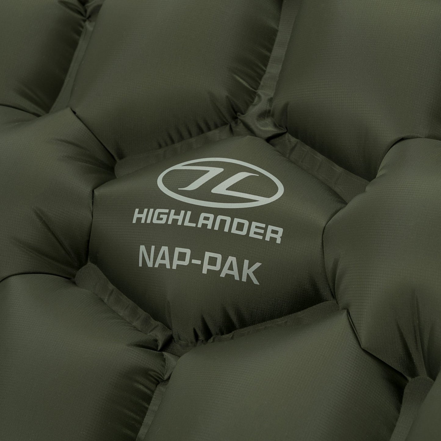 HIGHLANDER NAP-PAK INFLATABLE SLEEPING MAT OLIVE GREEN