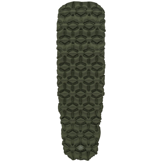 HIGHLANDER NAP-PAK INFLATABLE SLEEPING MAT OLIVE GREEN