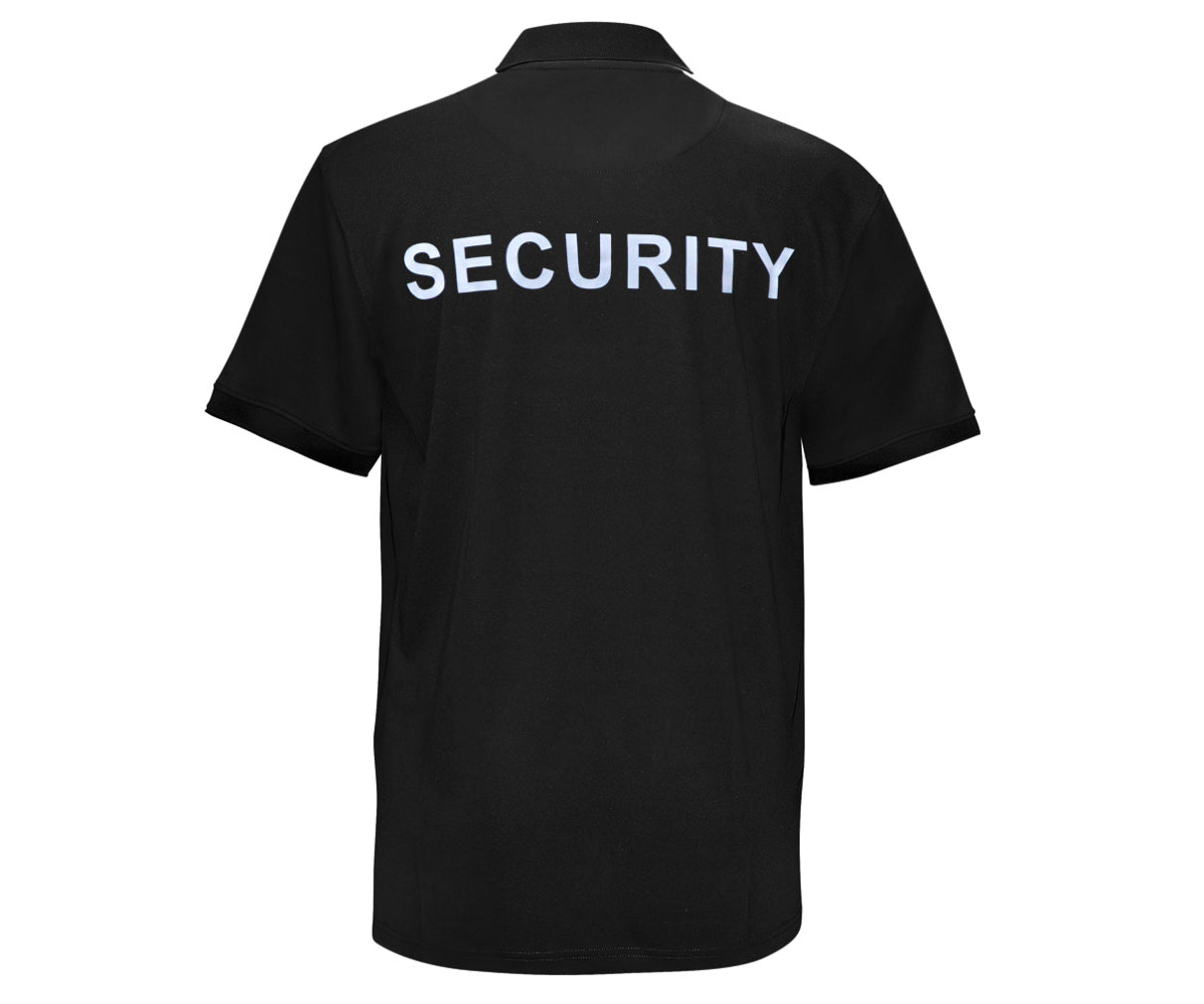 SECURITY QUICKDRY POLO T-SHIRT SCHWARZ
