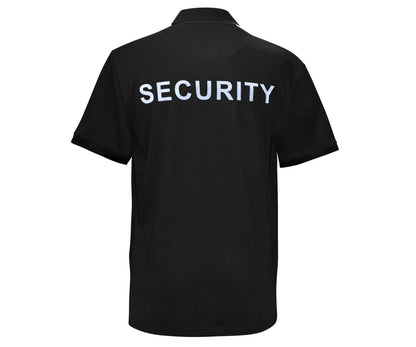 SECURITY QUICKDRY POLO T-SHIRT SCHWARZ