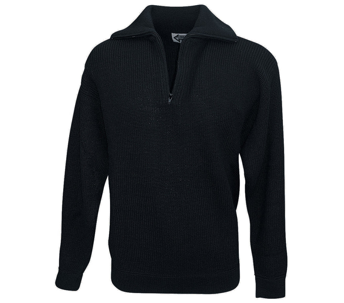 WINTER MARINE TROYER BAUMWOLLE SCHWARZ