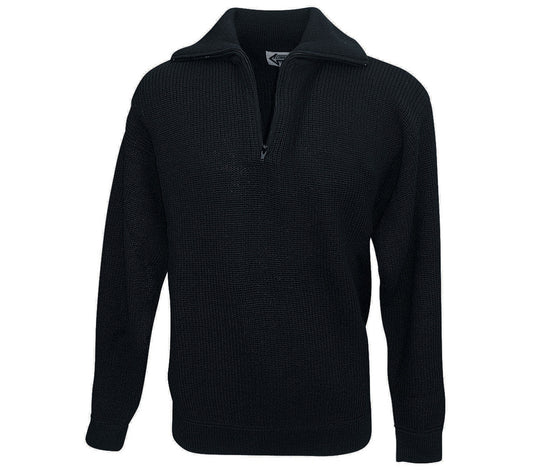 WINTER MARINE TROYER BAUMWOLLE SCHWARZ