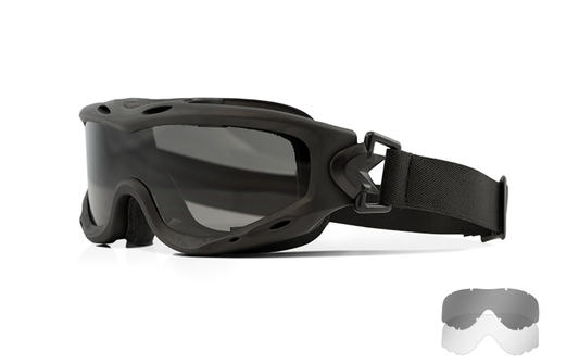 WILEY X SCHUTZBRILLE SPEAR BLACK - SMOKE GREY + CLEAR